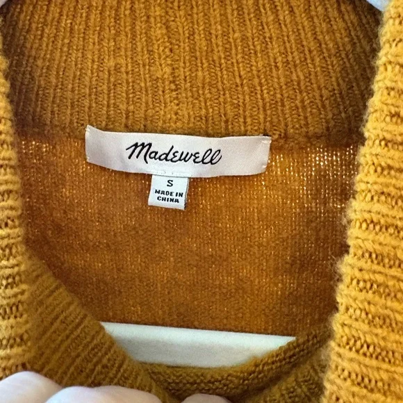 Madewell | Redmond Mockneck Pocket Sweater | Small - Picture 9 of 9